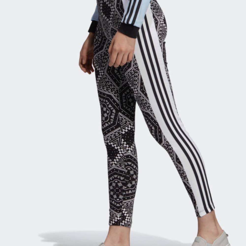 Adidas 3 Stripe Leggings - Picture 3 of 6